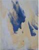 Close your eyes -Yellow ocher and indigo blue-